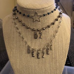 Grey “DZ” necklace